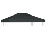 VidaXL Acoperiș de pavilion, 2 niveluri, antracit, 4x3 m, 310 g/m&sup2;