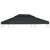 Acoperis de pavilion, 2 niveluri, antracit, 4x3 m, 310 g/m&sup2; GartenMobel Dekor