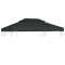 vidaXL Acoperiș de pavilion, 2 niveluri, antracit, 4x3 m, 310 g/m&sup2;