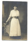AD 1359 C. P.VECHE- DOAMNA IN TINUTA DE EPOCA -IN STUDIO FOTO