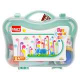 Set de modelare din plastilina cu geanta, Crafy, Verde