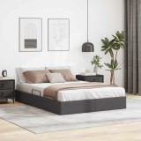 Cumpara ieftin Cadru de pat otoman Gri 140 x 200 cm Piele artificiala