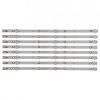 Set barete leduri tv Philips 43 inch, 8 barete de 3 leduri, 4708-K43WDC-A3113N11, Oem