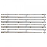 Set barete leduri tv Philips 43 inch, 8 barete de 3 leduri, 4708-K43WDC-A3113N11, Oem