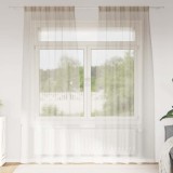 Perdele cu perdele 2 pcs Nisip 140 x 260 cm Poliester
