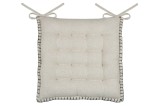 Pernă De Scaun Aline 38X38 Cm, Culoare Bej, 19% In 81% Bumbac