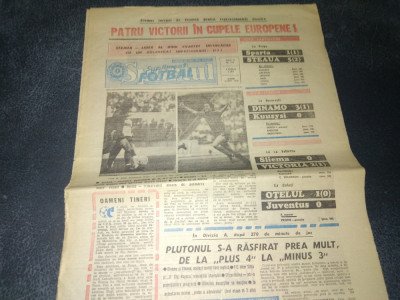 ZIARUL SPORTUL SUPLIMENT FOTBAL 9 SEPTEMBRIE 1988 STEAUA SPARTA foto