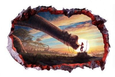 Sticker decorativ cu Dinozauri, 85 cm, 4321ST-1 foto