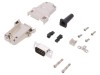 D-Sub 9 PIN Mufă Tată Neagră Kit Complet