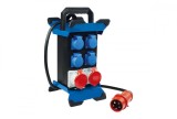 Prelungitor Stecky pentru santier cu 4 prize monofazice 2PE 16A 250V si 2 trifazice CEE 5 poli 16A IP44, As Schwabe