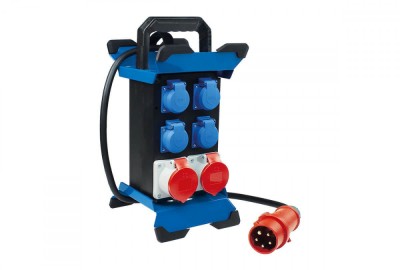 Prelungitor Stecky pentru santier cu 4 prize monofazice 2PE 16A 250V si 2 trifazice CEE 5 poli 16A IP44 foto