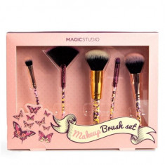 Set 5 pensule cosmetice Pin Up Pink Magic Studio 8101Z