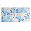Panou decorativ, PVC, model exotic, albastru si bej, 96x48.5cm GartenVIP DiyLine, Artool