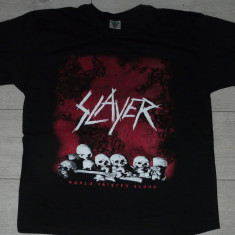 Tricou Slayer-World Painted Blood, Casca nazist,666 ,formatii rock