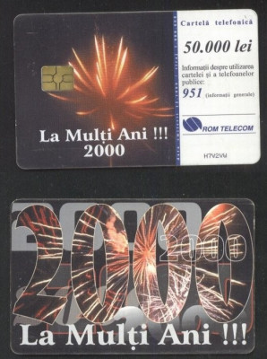 Romania 1999 Telephone card Happy New Year Rom 49 CT.050 foto