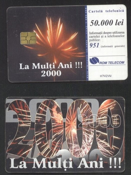 Romania 1999 Telephone card Happy New Year Rom 49 CT.050