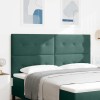 Tăblie cap cu lumini cu bandă LED Ajustabil Verde 90 cm Catifea