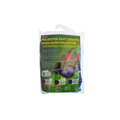 Set Huse Scaune Auto pentru Dacia Spring - RoGroup Oxford Albastru, 9 piese foto