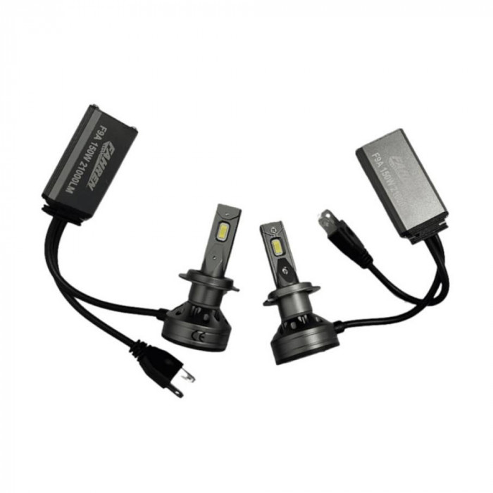 Set 2 LED H7 Hoffener cu canbus (fara eroare) 6000K alb pur