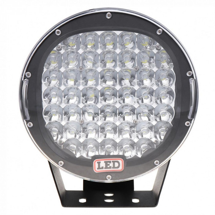 Proiector LED Auto Offroad 225W, 12V-24V, 18000 Lumeni, Rotund, Spot Beam