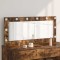 vidaXL Oglindă de toaletă cu oglindă Stejar fumuriu 100 x 45 x 18 cm 868329