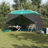 Plasă de ț&acirc;nțari vidaXL pentru camping cu ușă Verde 4-Persoane Impermeabil