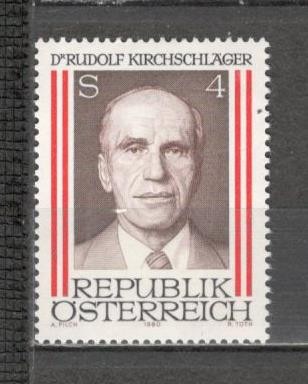 Austria.1980 65 ani nastere R.Kirchschaler-presedinte MA.916 foto
