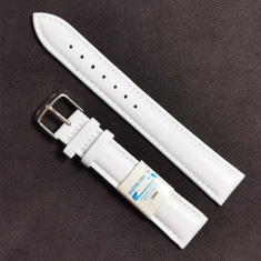 Curea de ceas Alba din piele naturala Matteo Ferari 12mm, 14mm, 16mm, 18mm, 20mm WZ5146