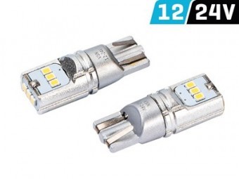 Set 2 becuri W5W T10 Alb 12v/24v 83200 foto