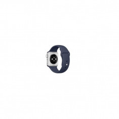 Curea Silicon Sport Compatibila cu Apple Watch 38-40 mm - iberry Strap A008 Blue Navy