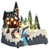 VidaXL Decorațiune sat de Crăciun Multicolour 20.5 x 17 x 21 cm 4017041