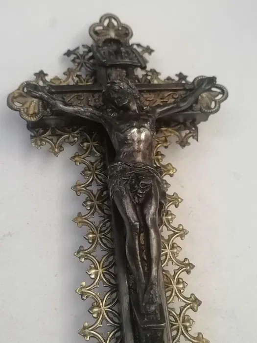 Crucifix vintage francez 1860