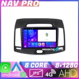 Navigatie Hyundai Elantra 2007 2011 KIT 2009 EDOTEC-LITE Android Ecran 720P Octa Core 8 128 Carplay CarStore Technology