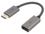 Cablu Goobay DisplayPort 1.2 la HDMI 100mm - Cod 75271