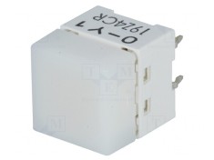 Comutator tastatură cu LED alb SPST-NO 0,05A 24VDC