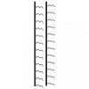VidaXL Suport sticle de vin de perete, 24 sticle, negru, fier
