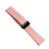 Cumpara ieftin Curea de ceas Roz din silicon cu inchidere deployant magnetic 20mm, 22mm WZ5362, Time Veranda