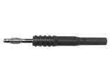 Mufă Banană 4mm 20A 1kV Neagră