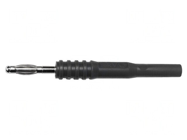 Mufă Banană 4mm 20A 1kV Neagră