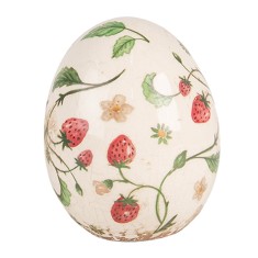 Ou decorativ Paste ceramica multicolora 10x12 cm