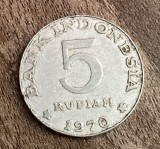 C50 - Moneda foarte veche - Indonezia - 5 rupii - 1970