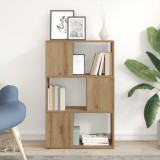 vidaXL Suport de cărți Stejar artizanal Lemn prelucrat 60 x 24 x 94 cm