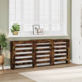 VidaXL Mască pentru calorifer stejar fumuriu 205x21,5x83,5 cm lemn 852721