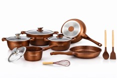 Set vase gatit Royalty Line, 14 piese, marmura, Maro