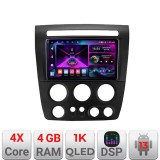 Navigatie Hummer H3 4+64 InCell Display 1K Quad Core Android Waze USB Navigatie Internet Youtube Radio Kit-h3+EDT-E209-RK