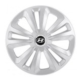 Set 4 Capace Roti Terra Gri R16, pentru Hyundai