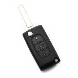 Cumpara ieftin Citroen / Peugeot 307 - Carcasa tip cheie briceag 3 butoane, lama VA2-SH3, cu suport baterie, buton portbagaj, Carguard