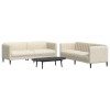 VidaXL Set de canapele, 2 piese, crem, material textil 3209245