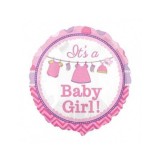 Balon Folie &quot;It&#039;s Baby Girl&quot; 45x45 cm