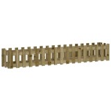 Cumpara ieftin Pat inaltat gradina design gard 200x30x30 cm lemn impregnat pin